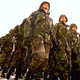 Soldiers at Ft. Bragg march lockstep in preparation for America's return to aggression.